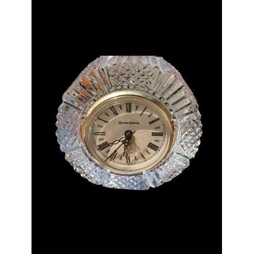 3 TYRONE CRYSTAL CLOCKS AND 1 WATERFORD