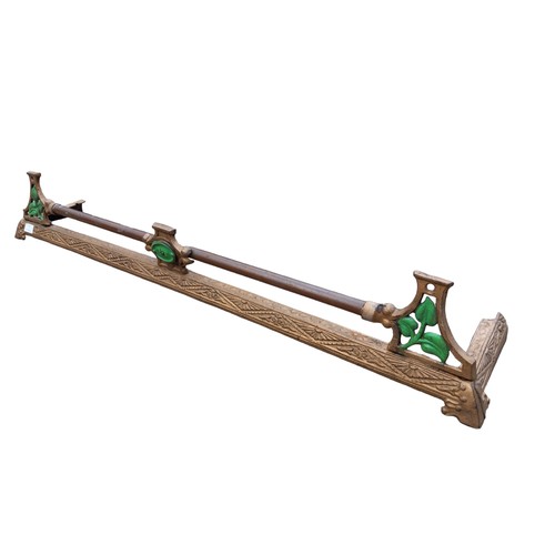 2 - A COPPER AND BRASS FENDER