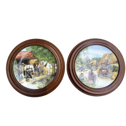 22 - A PAIR OF FRAMED ROYAL DOULTON PLATES 11