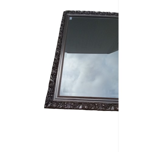 138 - ORNATE BEVELLED MIRROR