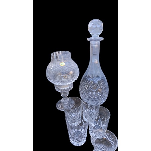 140 - A QTY OF MIXED CUT GLASS & CRYSTAL