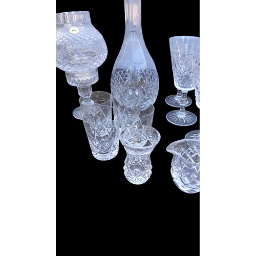 140 - A QTY OF MIXED CUT GLASS & CRYSTAL