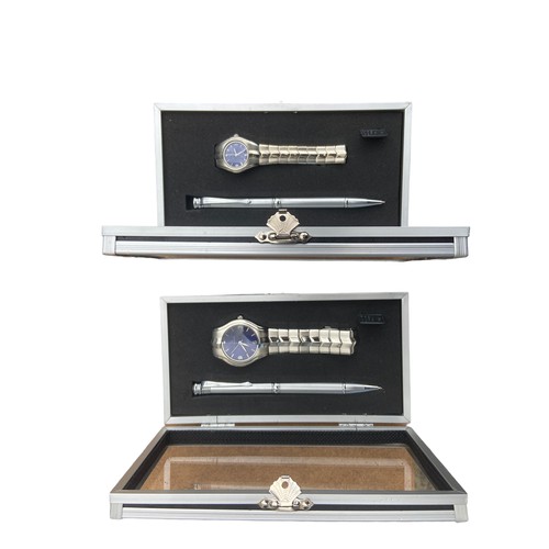 61 - A LADIES AND GENTS WATCH ND PEN SET