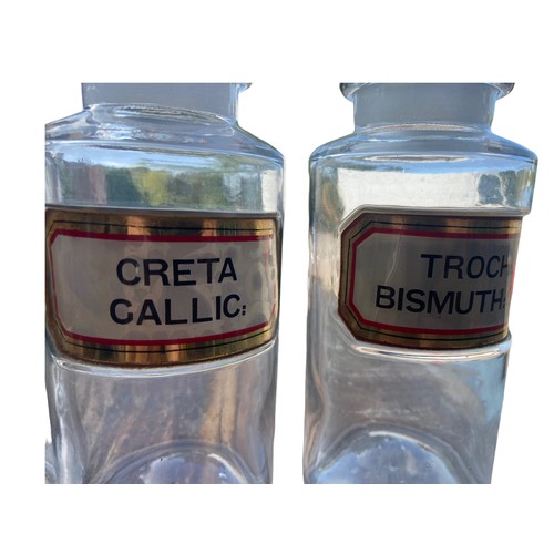 161 - A LOT OF 4 1930s CHEMIST BOTTLES