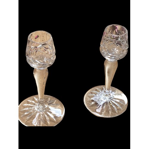 168 - BRIERLEY CUT GLASS CANDLESTICKS
