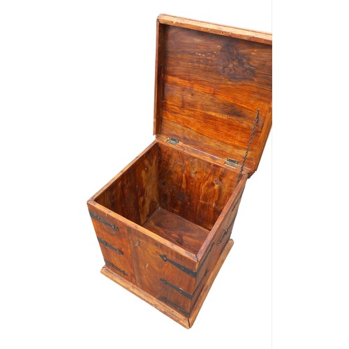 177 - A MEXICAN PINE STORAGE TRUNK