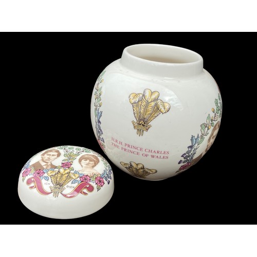 95 - A MASONS GINGER JAR COMM THE WEDDING OF CHARLES AND DIANA