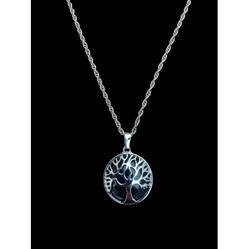 162A - A TREE OF LIFE PENDANT ON STERLING SILVER CHAIN