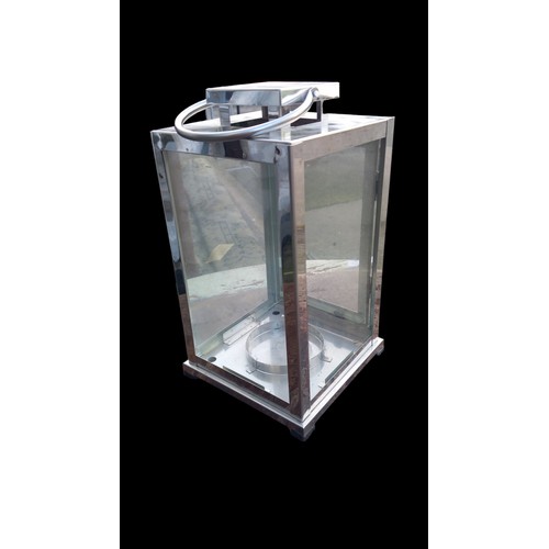 116 - A CHROME LANTERN 10