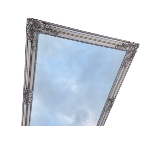 122 - A NEW SILVERED ORNATE MIRROR 72X102cm