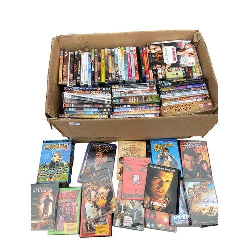 127 - A BOX OF MIXED DVD'S