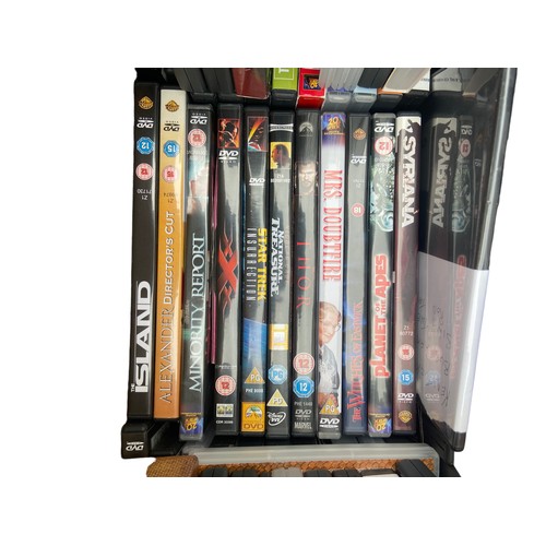 127 - A BOX OF MIXED DVD'S