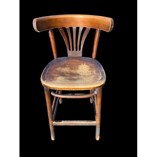 140 - A BENTWOOD HIGH CHAIR