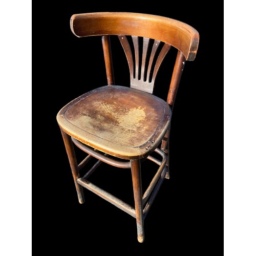 140 - A BENTWOOD HIGH CHAIR