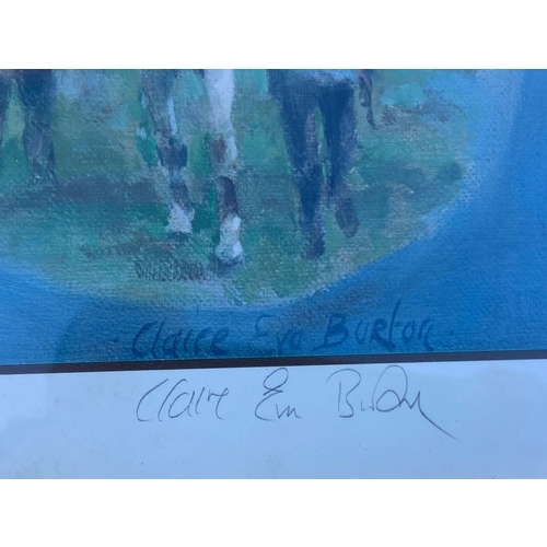 177 - A SIGNED CHELSEA GREEN EDITIONS DESERT ORCHID PRINT 28.5X25.5