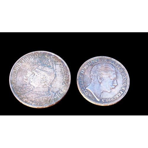 295 - 2 GERMAN COINS DATED 1901 AND 1912