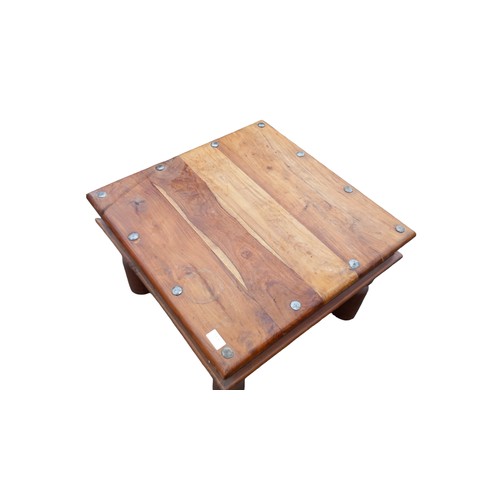 416 - MEXICAN PINE SIDE TABLE 23.5 x 23.5 x 16