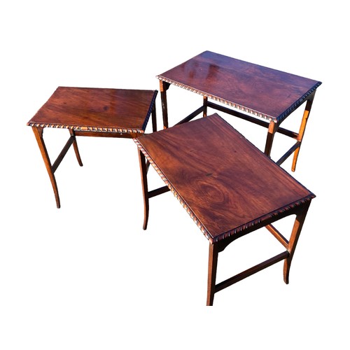 448 - A STUNNING EDWARDIAN NEST OF TABLES