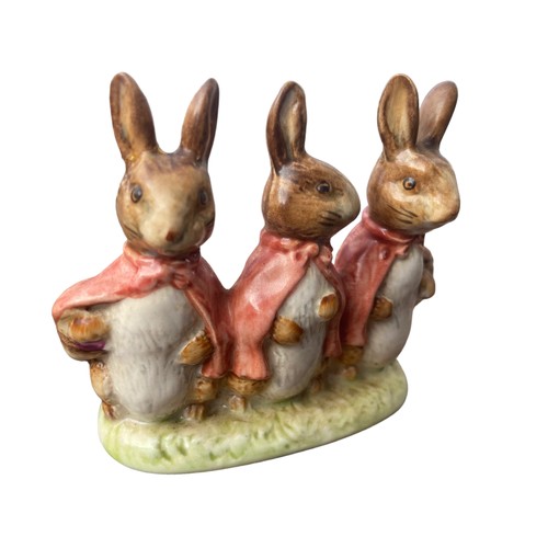 478 - BESWICK BEATRIX POTTER FLOPSY, MOPSY & COTTONTAIL FIGURINE