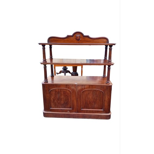 501 - A VERY LARGE VICTORIAN DUMB WAITER 53 x 23 x 57.5