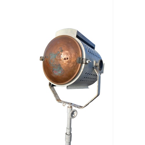 531 - A VERY UNUSUAL LARGE ANTIQUE FREE STANDING STAGE LIGHT BY SEECOL