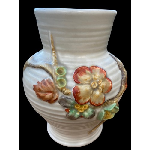 737 - A CLARICE CLIFF FLORAL VASE 7