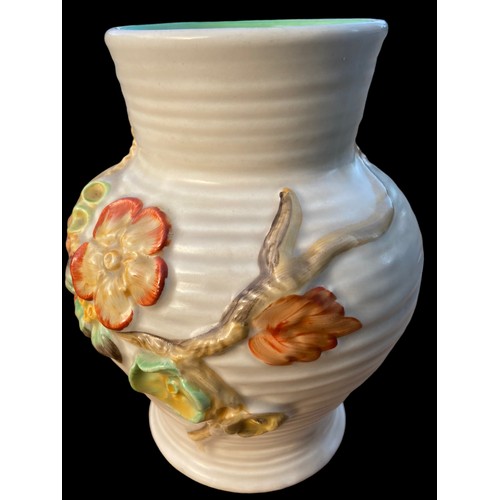 737 - A CLARICE CLIFF FLORAL VASE 7