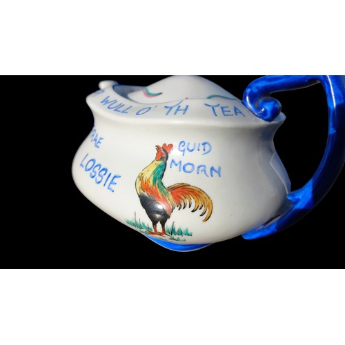 749 - A HANDPAINTED FRAE LOSSIE CARLTONWARE TEAPOT