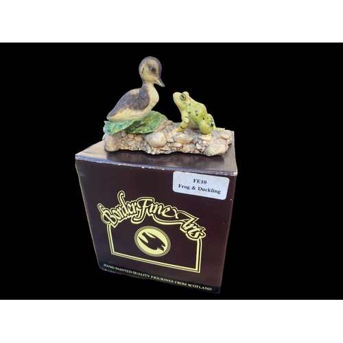 844 - A BORDER FINE ARTS GINED AYRES DUCKING & FROG BOXED