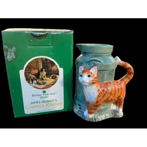 856 - JAMES HERRIOT'S COUNTRY KITCHEN MILK CHURN JUG BY BORDER FINE ARTS STUDIO BOXED