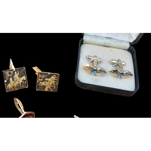 785 - 10 SETS OF VINTAGE CUFFLINKS