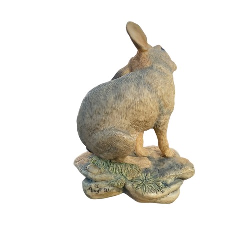 835A - A BORDER FINE ARTS HARE SCRATCHING