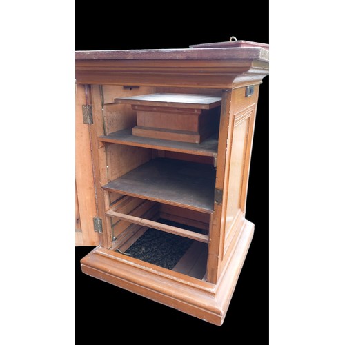 165A - A LARGE 19CT SCUMBLED PINE STAND MEASURING 89CM HEIGHT x 70 CM x 70 CM 

ORIGINALLY FROM A MONASTRY ... 