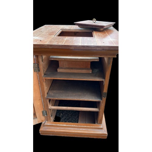 165A - A LARGE 19CT SCUMBLED PINE STAND MEASURING 89CM HEIGHT x 70 CM x 70 CM 

ORIGINALLY FROM A MONASTRY ... 