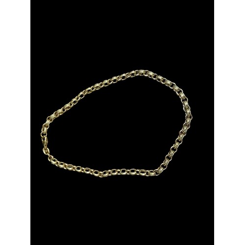 679 - A STUNNING THEO FENNEL HANDMADE CHAIN IN 18ct GOLD D2 LILY LINK A VERY HEAVY 83grms