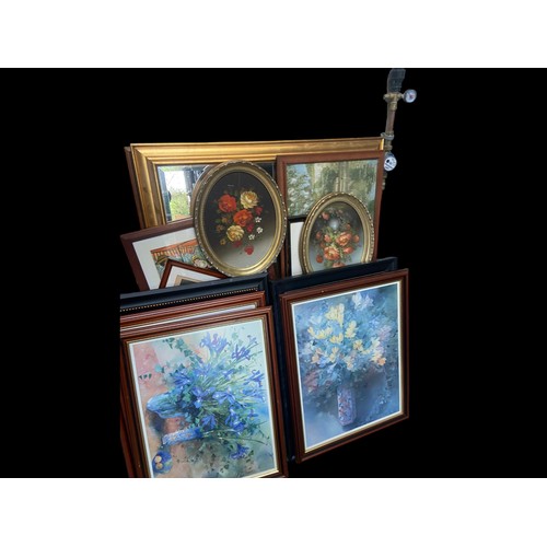 1 - MIXED LOT OF GOOD QUALITY PRINTS PAINTINGS AND MIRRORS