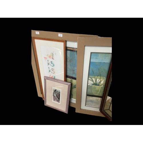 1 - MIXED LOT OF GOOD QUALITY PRINTS PAINTINGS AND MIRRORS