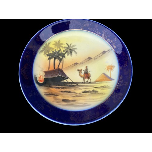 44 - EGYPTIAN PLATE AND 2 OTHERS