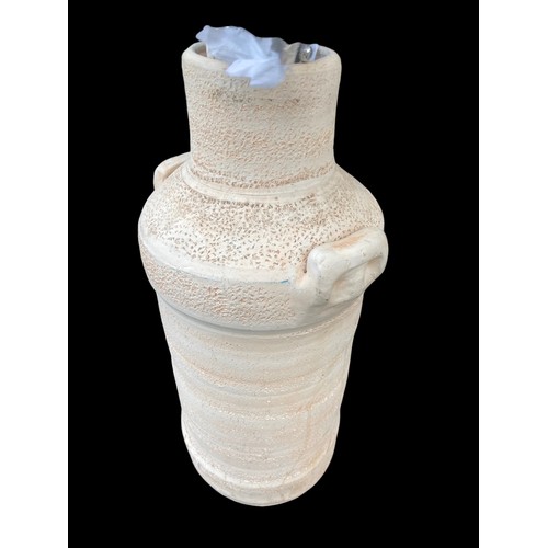 74 - POTTERY MILK CHURN (churn 2ft tall)