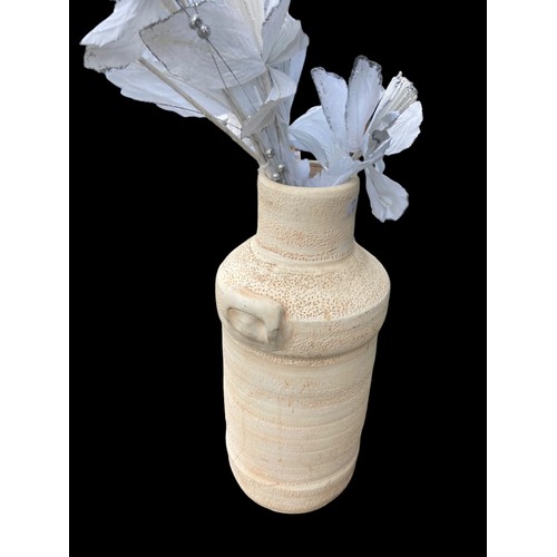 74 - POTTERY MILK CHURN (churn 2ft tall)