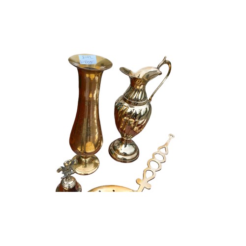 80 - A QUANTITY OF BRASSWARES