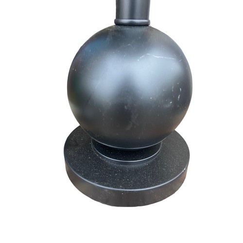 81 - A NEW LARGE BALL BLACK TABLE LAMP