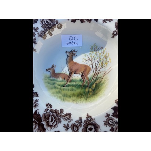 105 - 38 PIECES OF SPODE WOODLAND SERIES