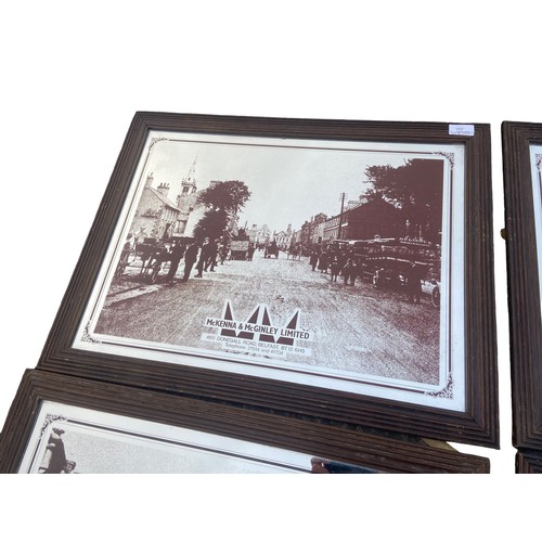 143 - 4 MIRRORED PICTURES OF LOCAL SCENES 25x19