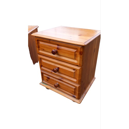 21 - PAIR OF PINE BEDSIDES