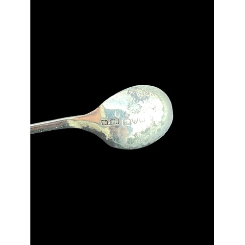 176 - A CHESTER SILVER SUGAR SPOON 6.92grm