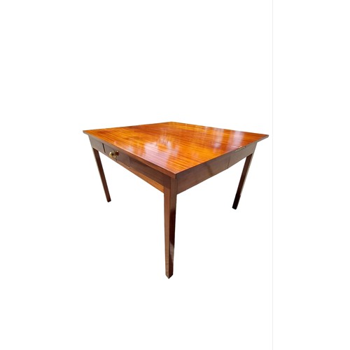 42 - MAHOGANY REGENCY STYLE TURN OVER LEAF TABLE