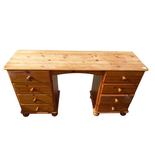 55 - PINE KNEE HOLE DESK