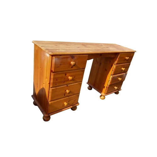 55 - PINE KNEE HOLE DESK