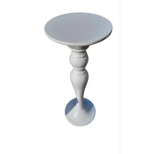 64 - A WHITE GLOSS PEDESTAL 36